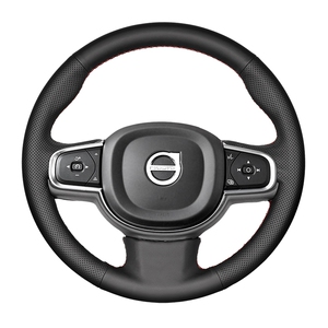 沃尔沃XC60/S80L方向盘套真皮S90/S60L/XC40/V40把套专用手缝全包