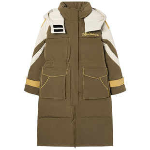 【299/件】EPTISON羽绒服女2025冬季新款白鸭绒拼接时尚保暖外套