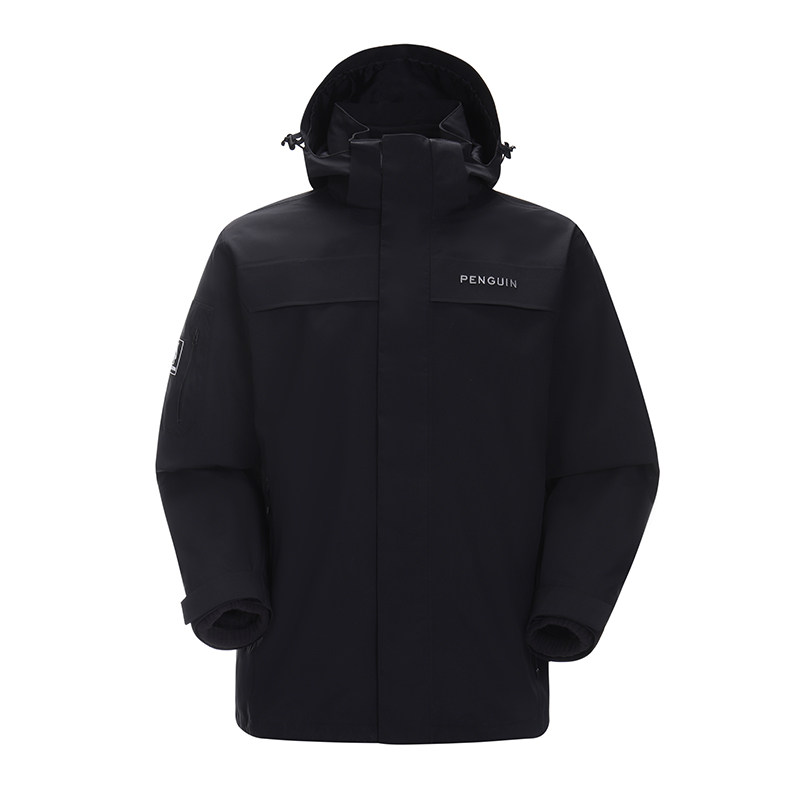 【Baby同款】企鹅风盾三合一冲锋衣女2025秋冬新款户外三防外套