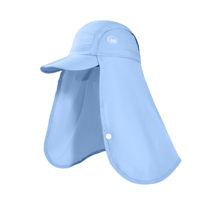 【亲子游玩系列】台湾UV100儿童防晒帽夏户外护颈透气太阳帽24423