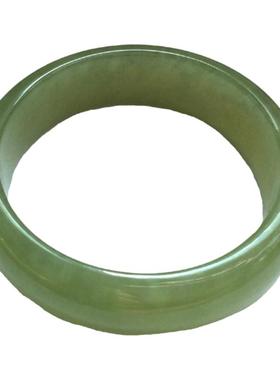 天然和田玉青玉碧玉52mm手镯