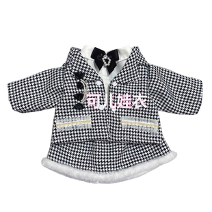 55cm娃娃衣服女孩小香风西服套装黑白格子西装外套衬衫裙子三件套
