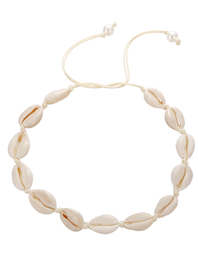 情侣编织闺蜜贝壳潮流锁骨链情侣