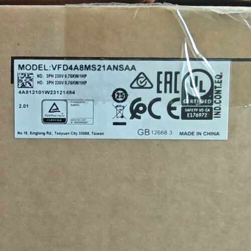 议价台达变频器VFD4A8MS21ANSAA，，型号
