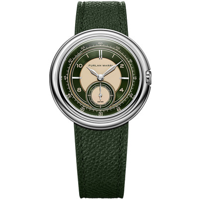 Furlan Marri手动机械手表Disco Verde小三针夜光腕表
