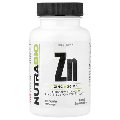 Nutrabio Labs锌健康成长呵护大脑骨骼健康活力补充