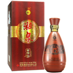 醉仙网 酒鬼酒湘泉紫陶52度500ml*6瓶装 馥郁香型湖南白酒