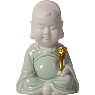 陶瓷文昌帝君神像摆件家居供养客厅书房桌面小摆件文昌星家用客厅