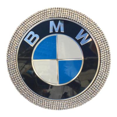 宝马车标标志贴纸改装水晶镶钻贴