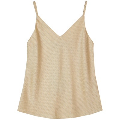 墨蒂珂简约V领醋纤吊带背心