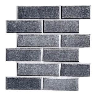 复古青砖墙贴3D立体自粘墙纸背景墙防撞文化砖墙裙防水贴纸装饰贴