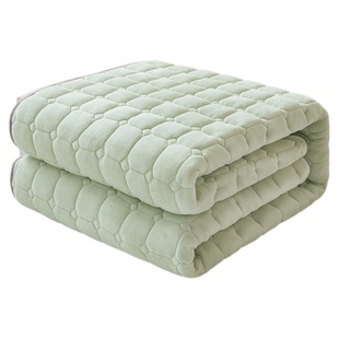 宝宝牛奶绒床垫冬季加厚保暖床褥珊瑚绒毯垫被135x200防滑床单垫