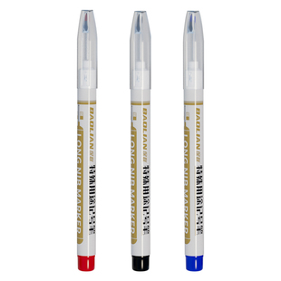 长头记号笔深孔防水不掉色不可加墨卫浴木工装修多用途三色标记笔