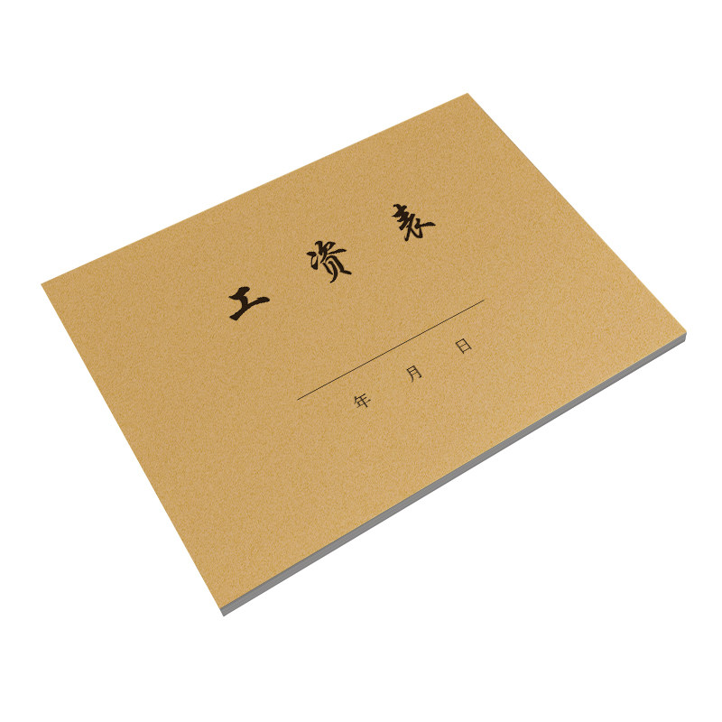 工资表本子考勤表工资发放明细表记工本月表员工薪资发放单流水单工天结算单记账本预支工资单出勤登记记录本