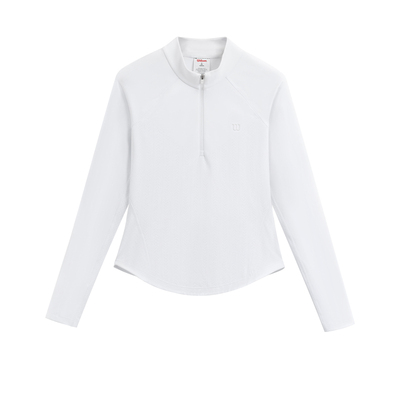 Wilson威尔胜官方25年秋季新款女士运动冲孔网球运动针织长袖T恤