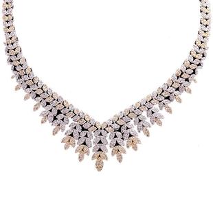 法国IDee繁花轻奢项链小众女潮流欧美小众设计感配饰品宝石配饰品