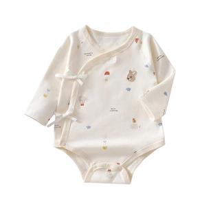 贝肽斯婴儿衣服包屁衣春秋宝宝睡衣新生幼儿连体衣纯棉男孩哈衣S