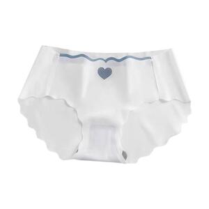 冰丝内裤女士无痕抗菌女生短裤头2024新款奶油满减裆部中腰抑菌
