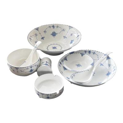 唐草圆形釉中彩家用8寸盘