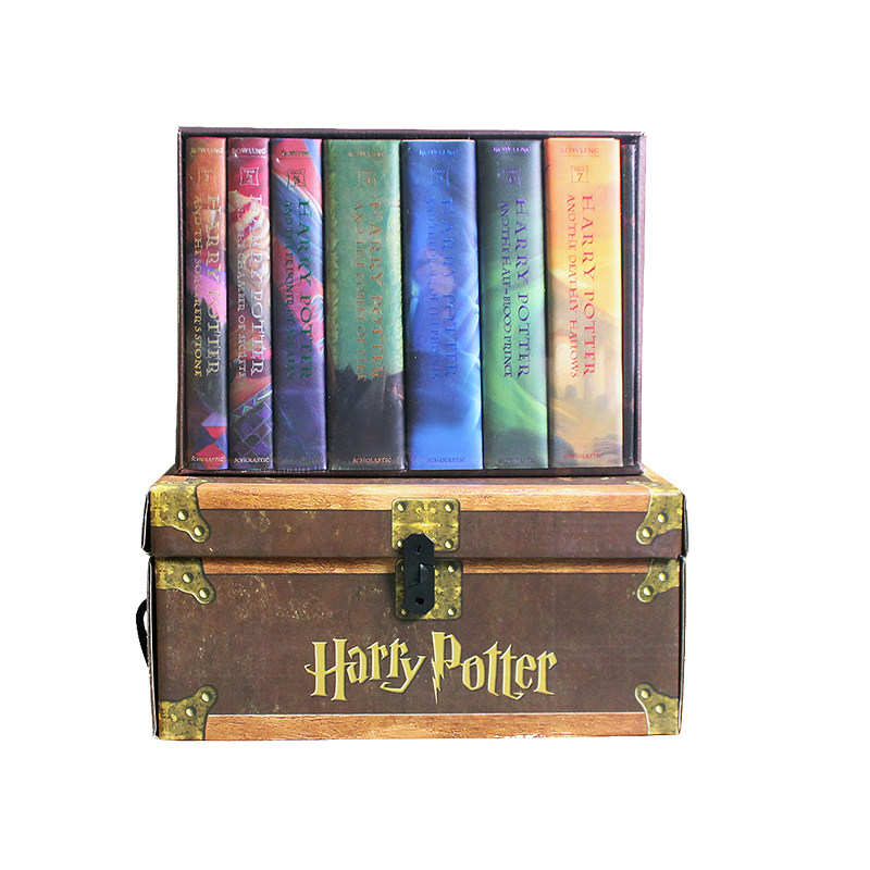 新版附神秘礼物哈利波特1-7全套精装豪华珍藏纪念版Harry Potter Boxset英文原版小说J.K.罗琳收典藏版老旧版哈里魔法咒语书