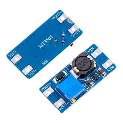 MT3608  DC-DC升压模块2A升压板输入电压2-24V升5/9/12/-28V可调