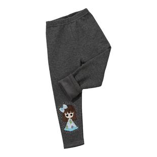 女童打底裤加绒薄绒春秋冬季一体绒外穿宝宝棉裤儿童冬裤裤子秋装