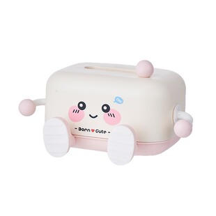 可爱呆萌纸巾盒桌面高颜值创意抽纸盒家用客厅书桌茶几餐巾纸收纳