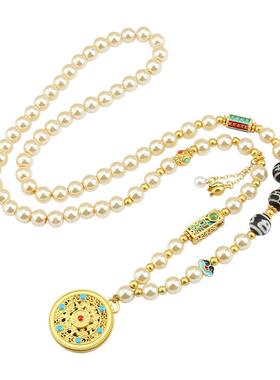 五福圆满国风2026新款百搭毛衣链