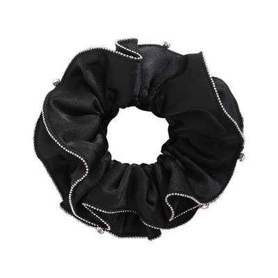 高级精致立体皱褶发圈