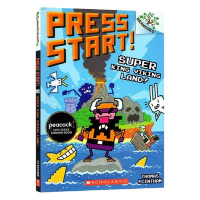 英文原版 Press Start! 学乐大树系列桥梁漫画：方块兔1-5册 儿童宝宝奇幻冒险故事初级章节桥梁书学乐大树系列桥梁章节书