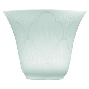 景德镇陶瓷影青白瓷浮雕品茗茶杯家用中式功夫茶具单杯高档送礼