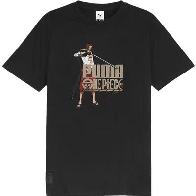 滔搏puma彪马男女-PUMA X ONE PIECE G运动休闲短袖T恤62466501
