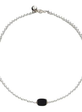 SCHO珍珠玛瑙吊坠项链锁骨链