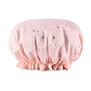 双层浴帽女防水洗澡家用防油烟头套女童干发膜专用沐浴帽新款2025