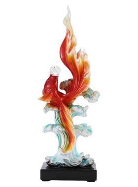 新中式入户玄关招财年年有鱼