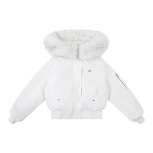 FDR 派克服厚外套男款2025年可拆卸巨好看毛领短款羽绒服女款冬季