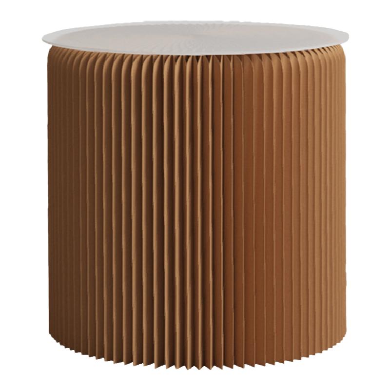 十八纸边几沙发客厅圆形设计师角几轻奢床头小桌子创意简约小茶几