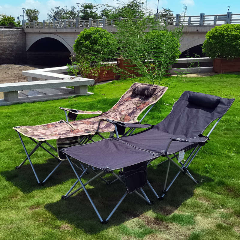 便携式车载户外折叠躺椅沙滩露营钓鱼自驾游野餐医院陪护床午休椅