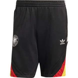 Adidas/阿迪达斯正品三叶草男士德国队复古足球运动短裤IY7050
