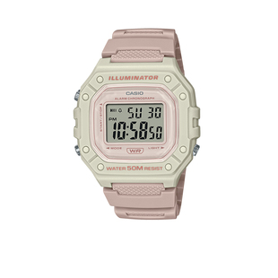 Casio卡西欧手表运动学生考试专用小方块防水电子手表官方W-218H