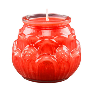 24小时酥油灯供佛灯平口莲花油酥灯一家用无烟3/7天蜡烛灯玻璃