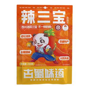 古蜀味道辣三宝泡椒泡姜组合四川泡菜灯笼椒仔姜辣椒小米辣二荆条