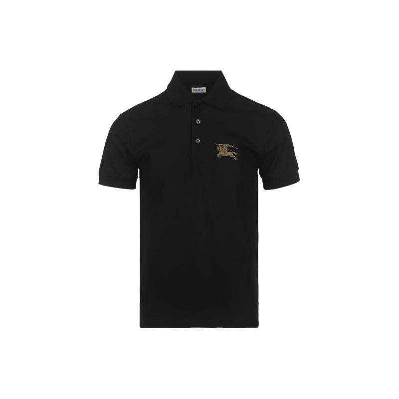 【自营】BURBERRY/博柏利男士马术骑士刺绣徽标短袖POLO衫T恤男装