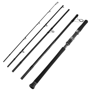 多节便携路亚竿岸投铁板竿波爬竿碳素抛投竿2.9米抛竿超硬H远投竿