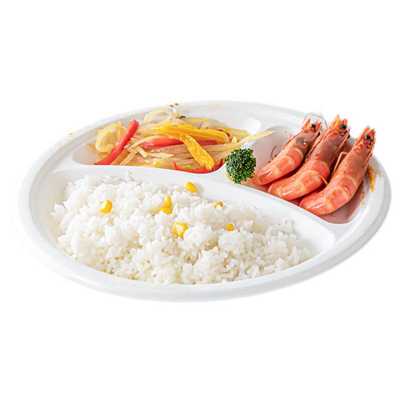 一次性盘子食品级餐盘可降解画画加厚纸盘野餐烧烤家用一次性碟子