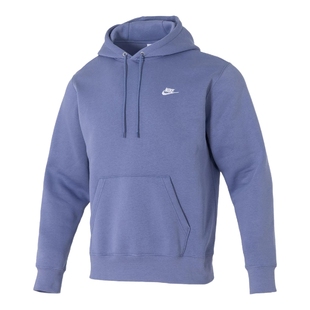 NIKE耐克男子加绒套头连帽衫秋冬新款针织休闲刺绣卫衣FN3860-499