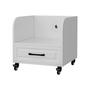 桌下打印机置物架环保刨花板抽屉双层移动柜静音滑道文件柜收纳柜