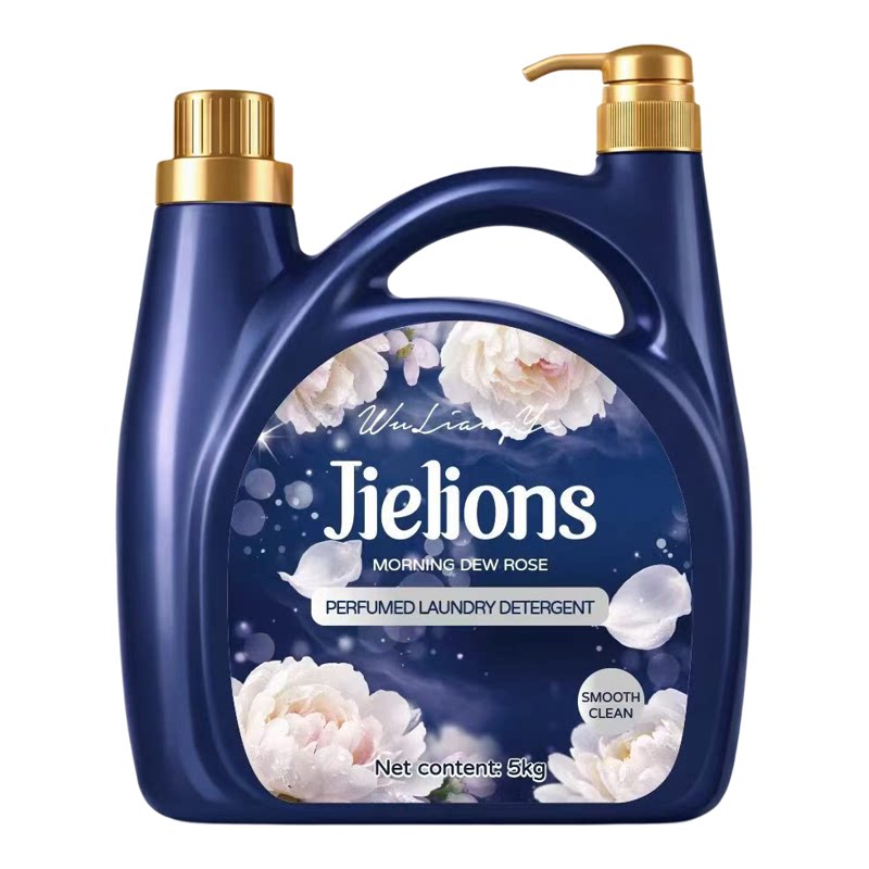 洁狮乌木玫瑰留香抗菌洗衣液5L