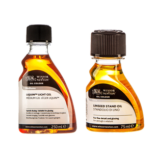 温莎牛顿进口油画媒介剂经典丽坤绘画媒介剂 调和油 亚麻油 亮光油 蒸馏稀释剂 金砂 细节绘画厚涂媒介