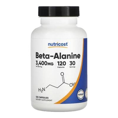 Nutricost健身氮泵Β-丙氨酸支持高强度持久训练肌肽水平肌肉帮助